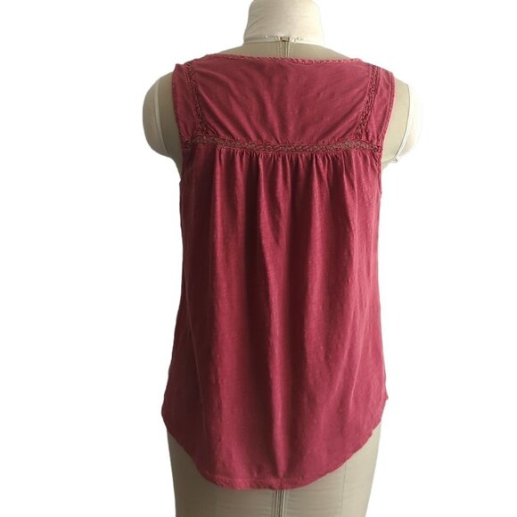 Lucky Brand Split Neck Tank Top - Picture 3 of 4